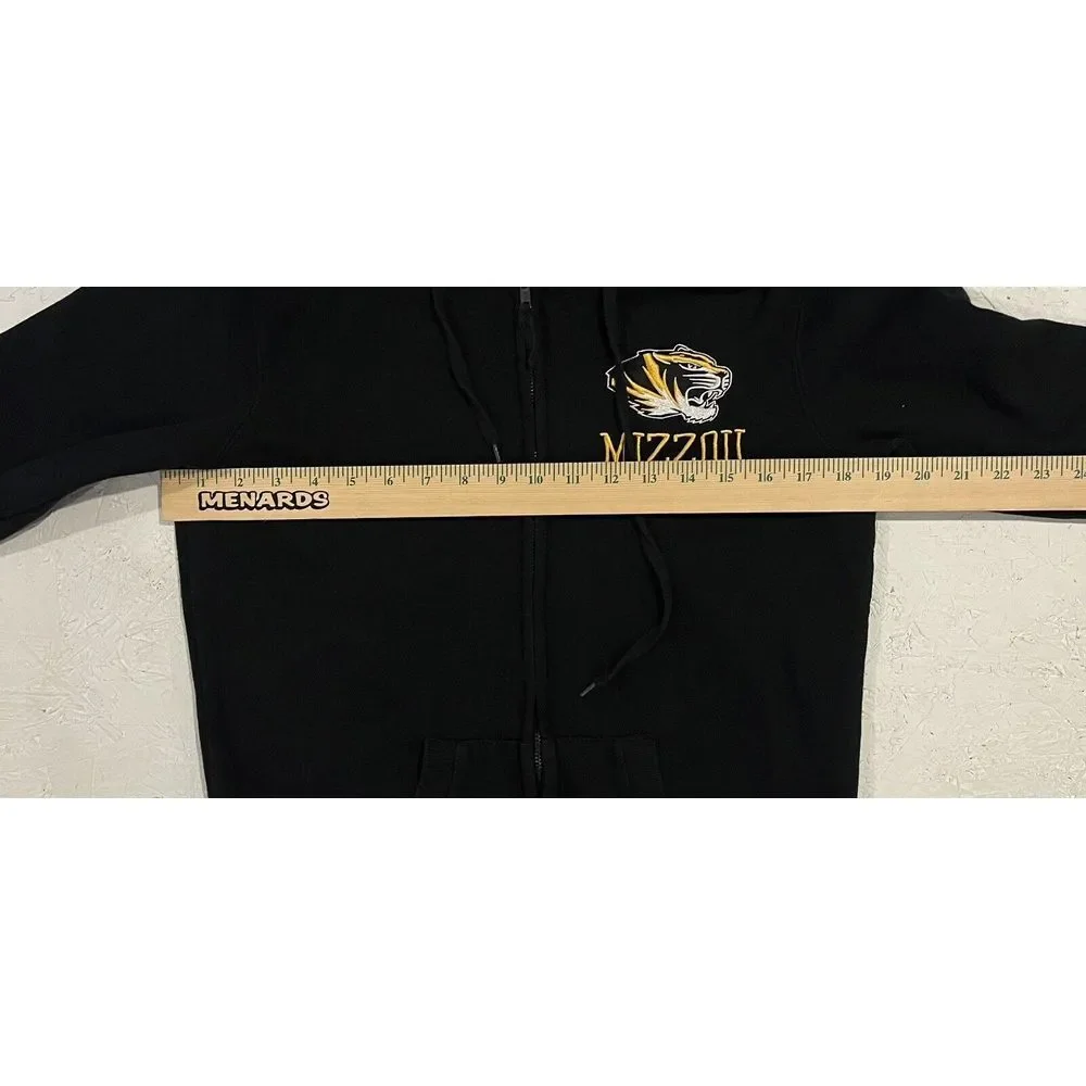 Stadium Missouri Mizzou Tigers Full Zip Jacket Womens‎ Small Black Yellow